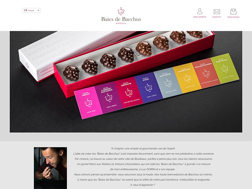 Baies de Bacchus : spécialité chocolatière de Bordeaux.