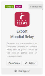Export mondial relay